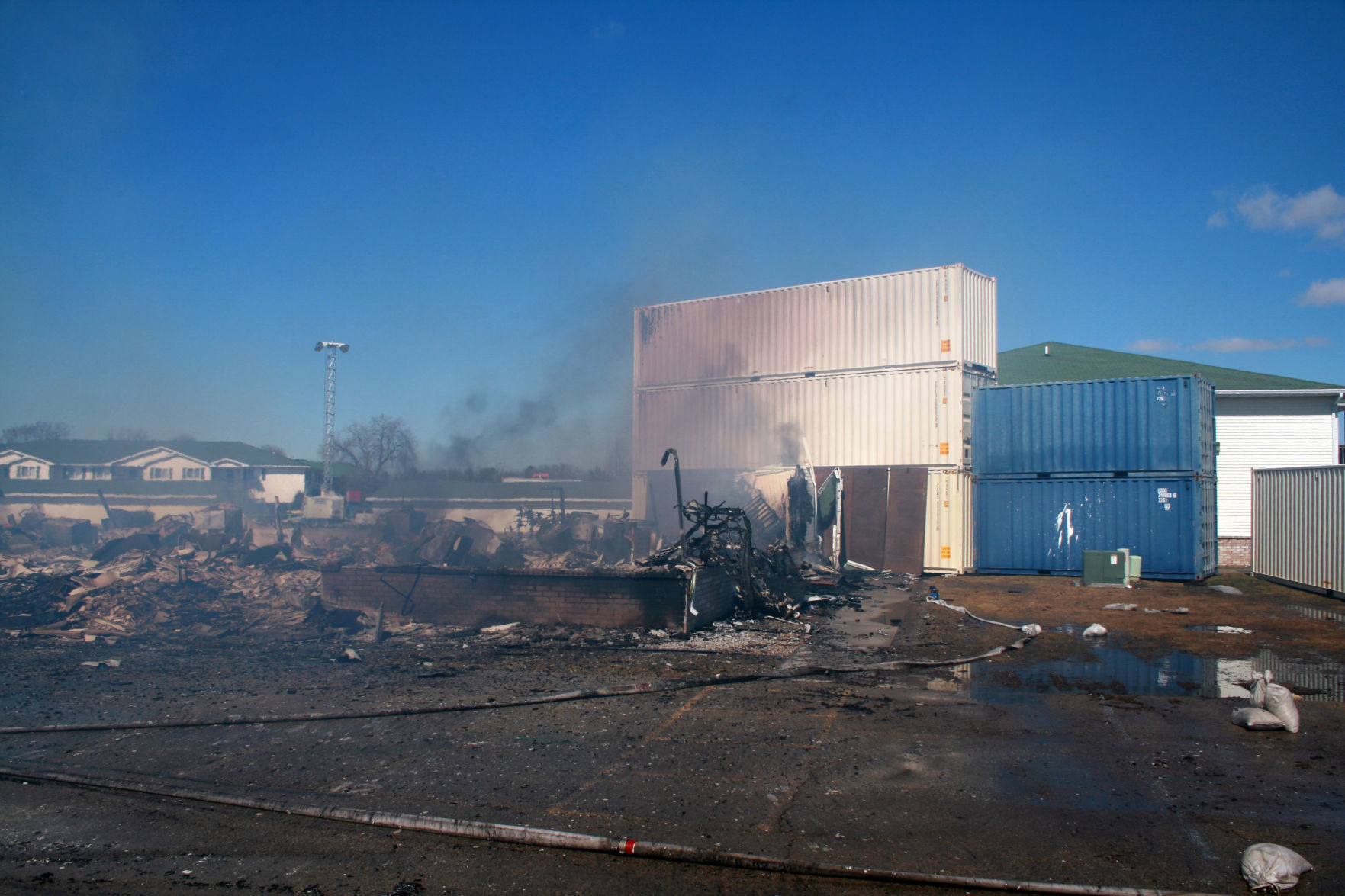 Investigation photos from 109 Knaup Drive explosion